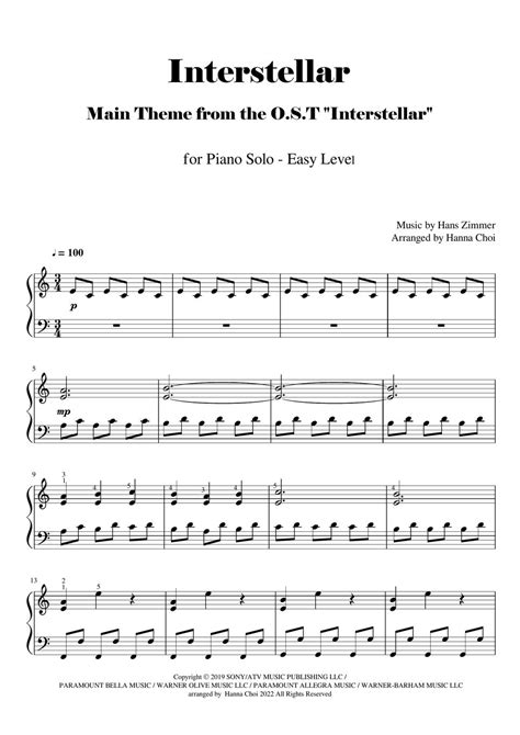 Interstellar piano sheet music. Things To Know About Interstellar piano sheet music. 